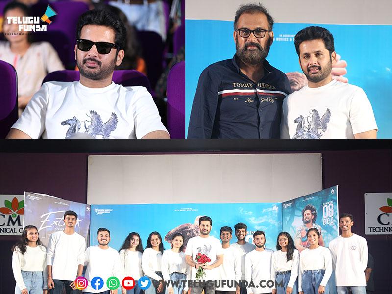 Nithiin's Extra Film Second Single "Brush Vesko" Unveiled at CMR College