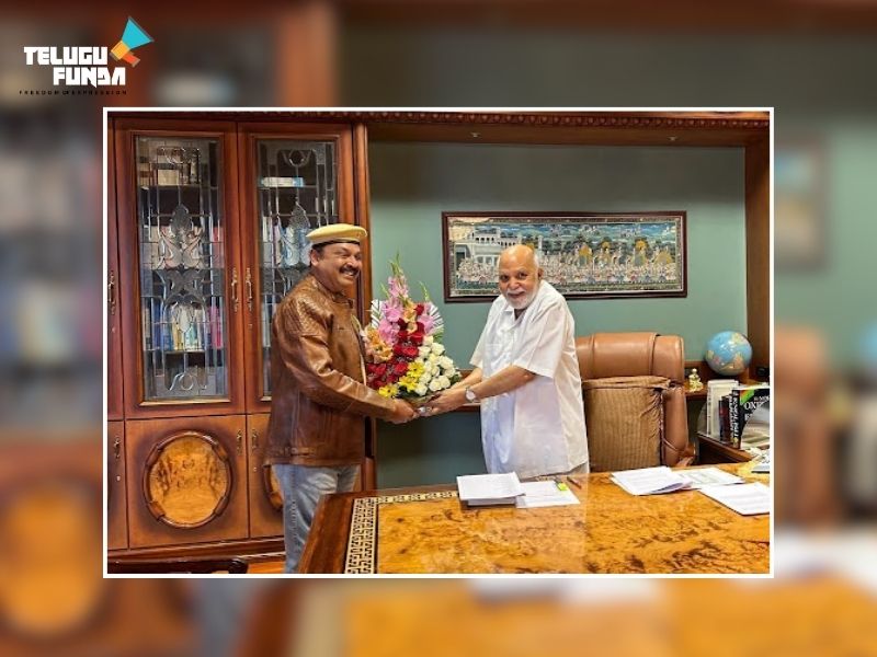 Actor Naresh Meets Ramoji Rao