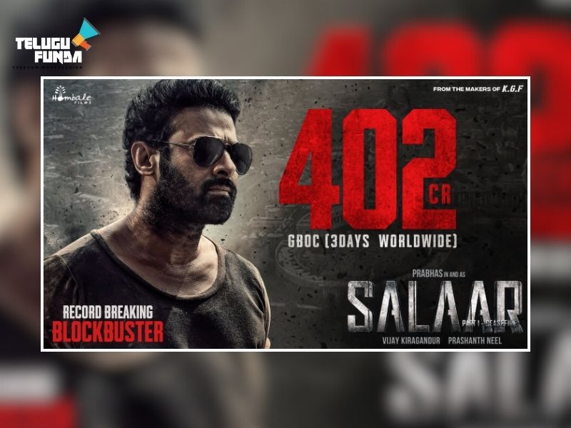 Prabhas 'Salaar' Crores Gross Worldwide in 3 Days