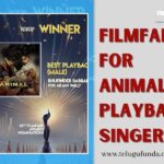 Animal Wins Best Playback Singer Filmfare Award for Arjun Vailly