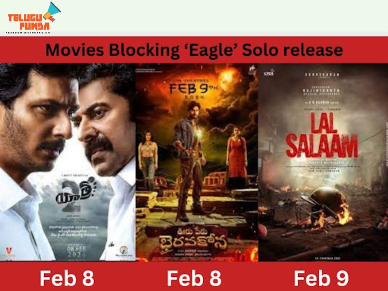 Movies Blocking Raviteja's Eagle Solo Release