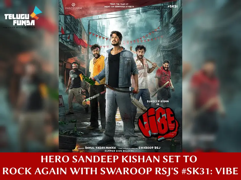 Sandeep Kishan To Rock And Roll With “VIBE”