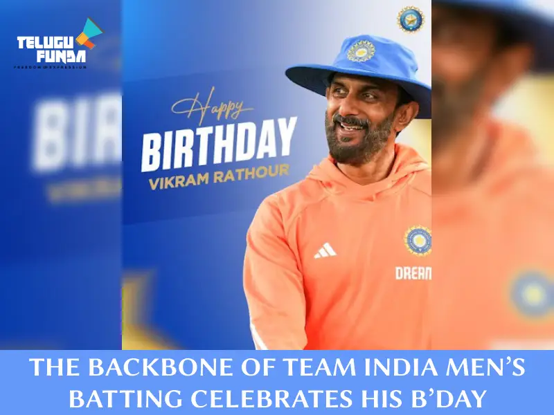 BCCI Wishes The Batting Coach Of Team INDIA, Vikram Rathour