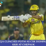 CSK Breaks KKR Winning Streak