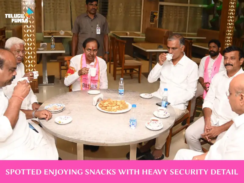 KCR Takes a Break At Street Food Point