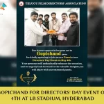 TFDA Members Extend Honorary Invitation to Macho Star Gopichand 