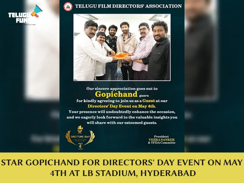 TFDA Members Extend Honorary Invitation to Macho Star Gopichand 